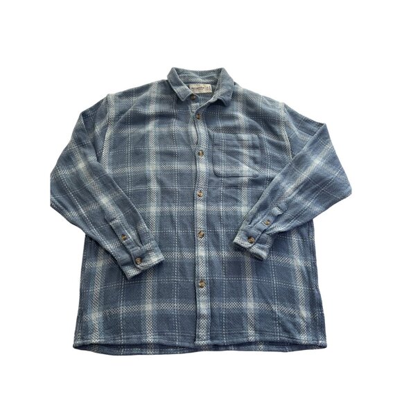 Abercrombie & Fitch Soft A&F Collection Shirt in Blue Plaid - Picture 1 of 3